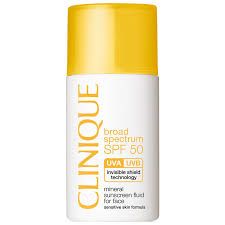 SPF50 Mineral Sunscreen Fluid For Face, CLINIQUE, CLI000615100009, Immagine 1