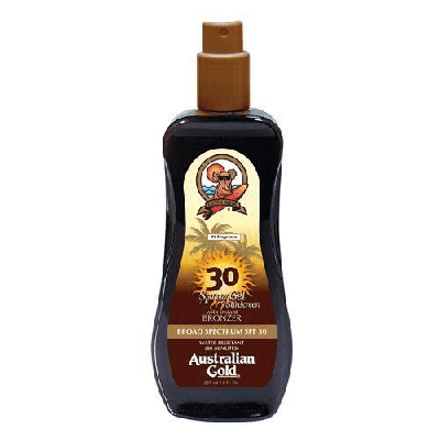 Spray Gel with Bronzer SPF30