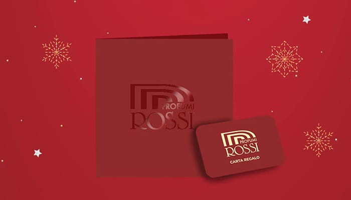 Carta regalo rossi profumi